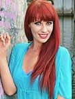 Photo of beautiful  woman Olga with red hair and grey eyes - 18158